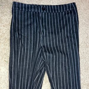 PinStripe Black Work Pants